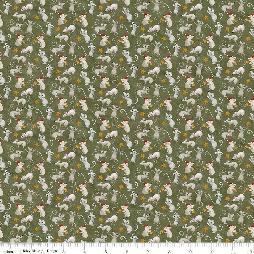 Northern Christmas 5" Stacker, Riley Blake 5-17830-42, Whimsical Snowmen Animals Christmas Xmas Quilt Fabric Squares, Teresa Kogut