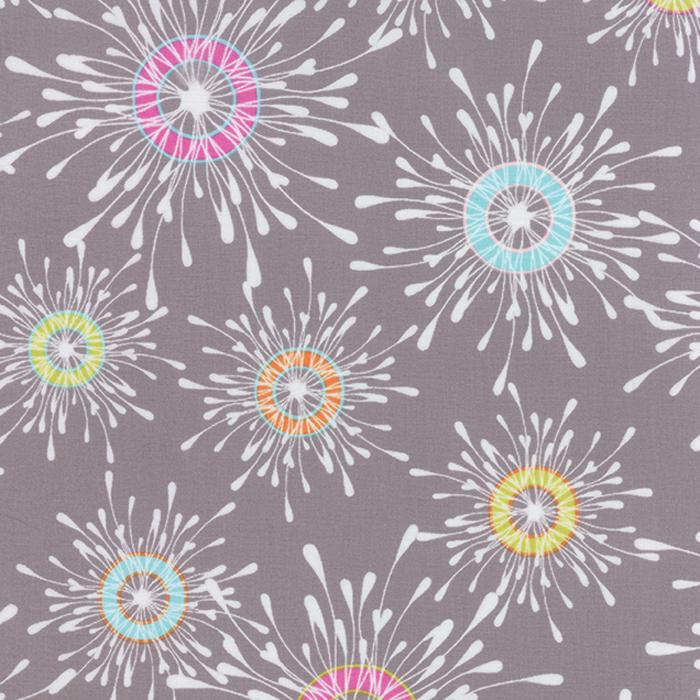 Flow Charm Pack OOP, Moda 1590PP, 5" Precut Modern Contemporary Pink Green Gray Blue Orange Geometric Charm Pack Fabric Squares, Zen Chic