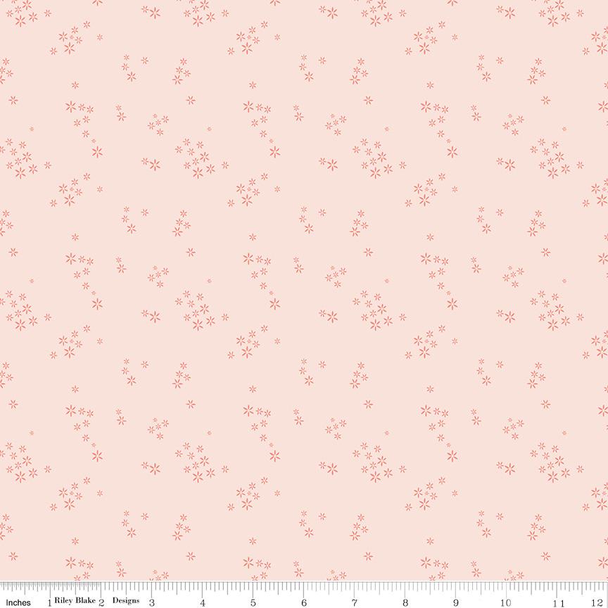 Daybreak 5" OOP Stacker, Riley Blake 5-11620-42, 5" Precut Pink Yellow Blue Floral Bee Charm Pack Fabric Squares, Cotton and Joy