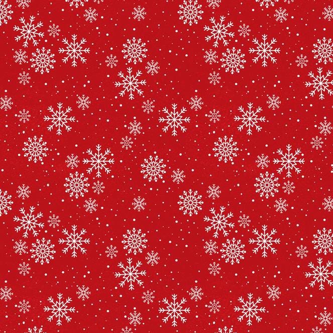Snowy Gnomies 5 Karat Crystals, Wilmington Prints 897-508, Precut 5" Christmas Gnomes Fabric Squares Charm Pack