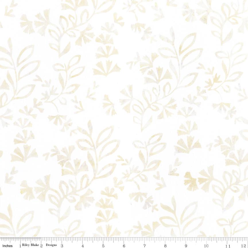 Expressions Batiks Porcelains - Neutral Cream Batik Fabric, Riley Blake BT23451-115 Shortbread, By the Yard