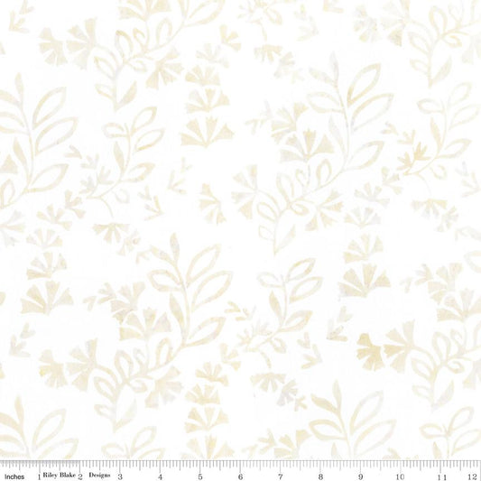 Expressions Batiks Porcelains - Neutral Cream Batik Fabric, Riley Blake BT23451-115 Shortbread, By the Yard