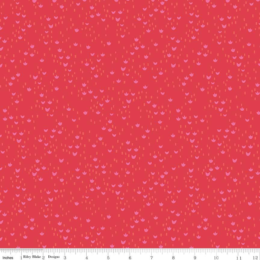 Little Red in the Woods 5" Stacker, Riley Blake 5-8080-42, 5" Precut Pink Mint Blue Little Red Riding Hood Fairy Tale Fabric