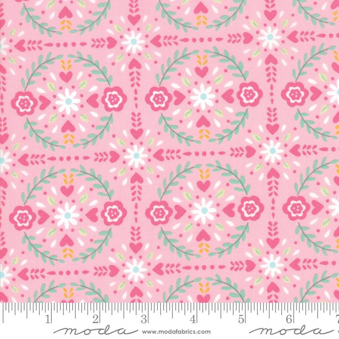 Llama Love 5" Charm Pack OOP, Moda 19920PP, 5" Precut Pink Blue Llama Fabric Squares, Valentine's Day Charm Pack Fabric, Deb Strain