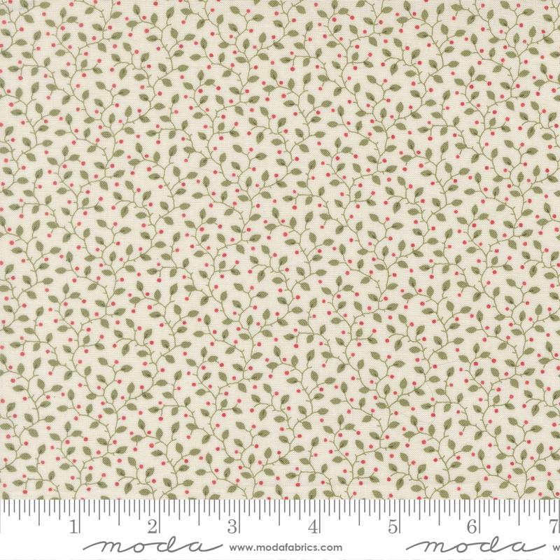 Candlelight Christmas 5" Charm Pack, Moda 44420PP, Precut 5" Paisley Floral Red Green Black Cream Christmas Xmas Fabric Squares, 3 Sisters