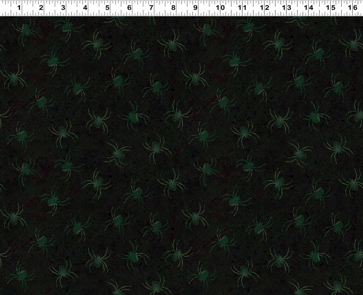 Emerald Hollow 20 Fat Quarters Halloween Fabric Bundle, Clothworks FQ0551, Cotton Halloween Quilt Fabric, Sue Zipkin