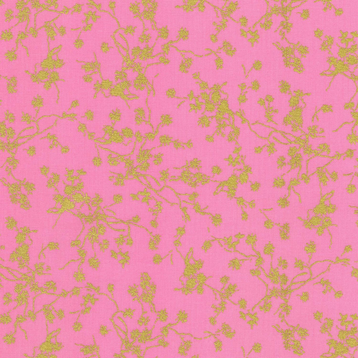 Rosette 10" Squares, Robert Kaufman TEN-1116-42, Precut 10" Red Pink Black Gray Metallic Gold Modern Floral Fabric Squares