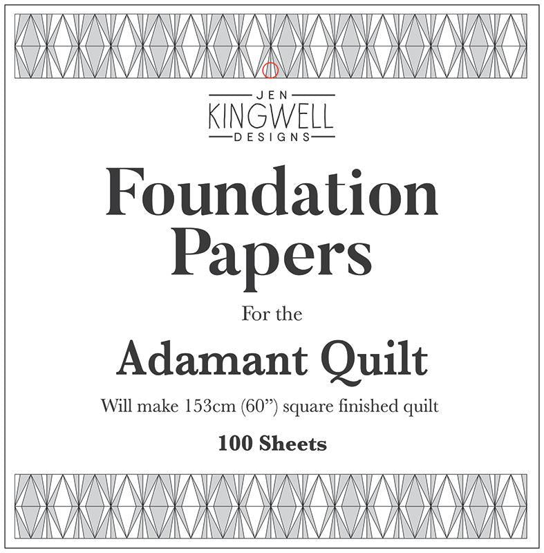 Adamant Quilt Foundation Papers, Jen Kingwell Designs JKD0462, 100 Sheets