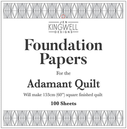 Adamant Quilt Foundation Papers, Jen Kingwell Designs JKD0462, 100 Sheets