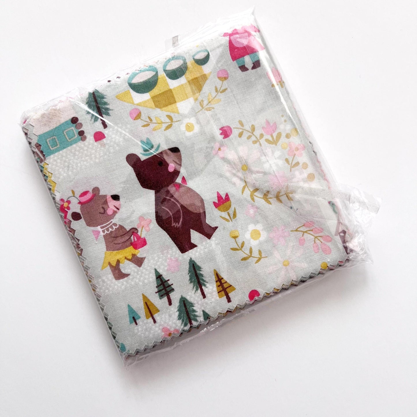 Goldilocks Charm Pack OOP, Riley Blake 5-5710-42, 5" Precut Goldilocks Three Bears Fairy Tale Fabric Squares, Juvenile Kids Fabric, Howarth