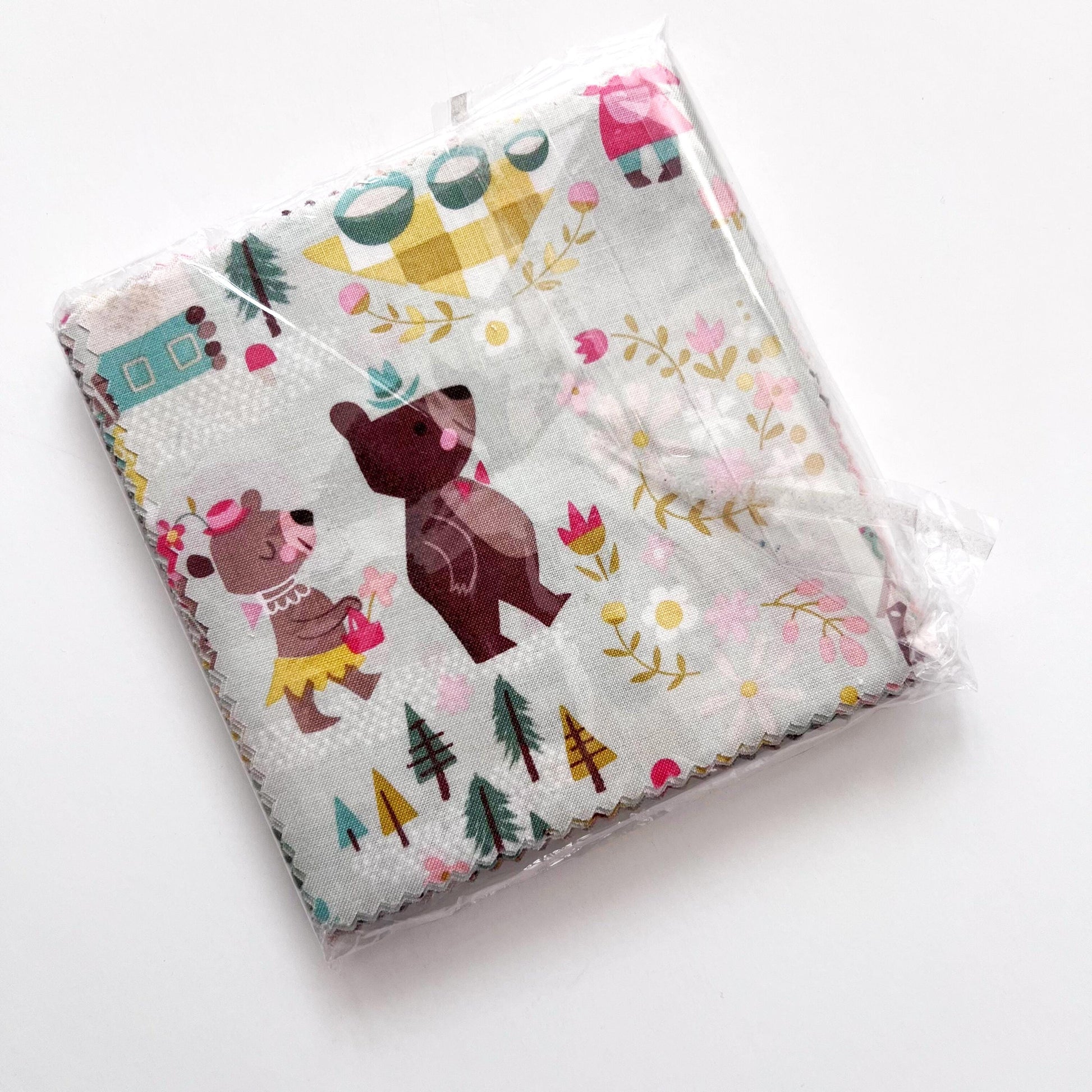 Goldilocks Charm Pack OOP, Riley Blake 5-5710-42, 5" Precut Goldilocks Three Bears Fairy Tale Fabric Squares, Juvenile Kids Fabric, Howarth