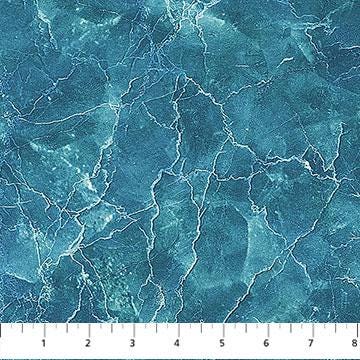Smooth Sailing - Dark Blue Marble Texture Blender Fabric, Northcott DP28911-46 Dark Blue, Teal Blue Marble Look Fabric, By the Yard
