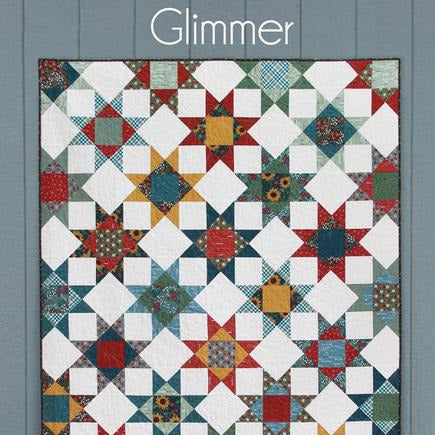 Glimmer Quilt Pattern, Cluck Cluck Sew CCS234, Fat Quarter FQ Yardage Friendly Ohio Star Quilt Pattern