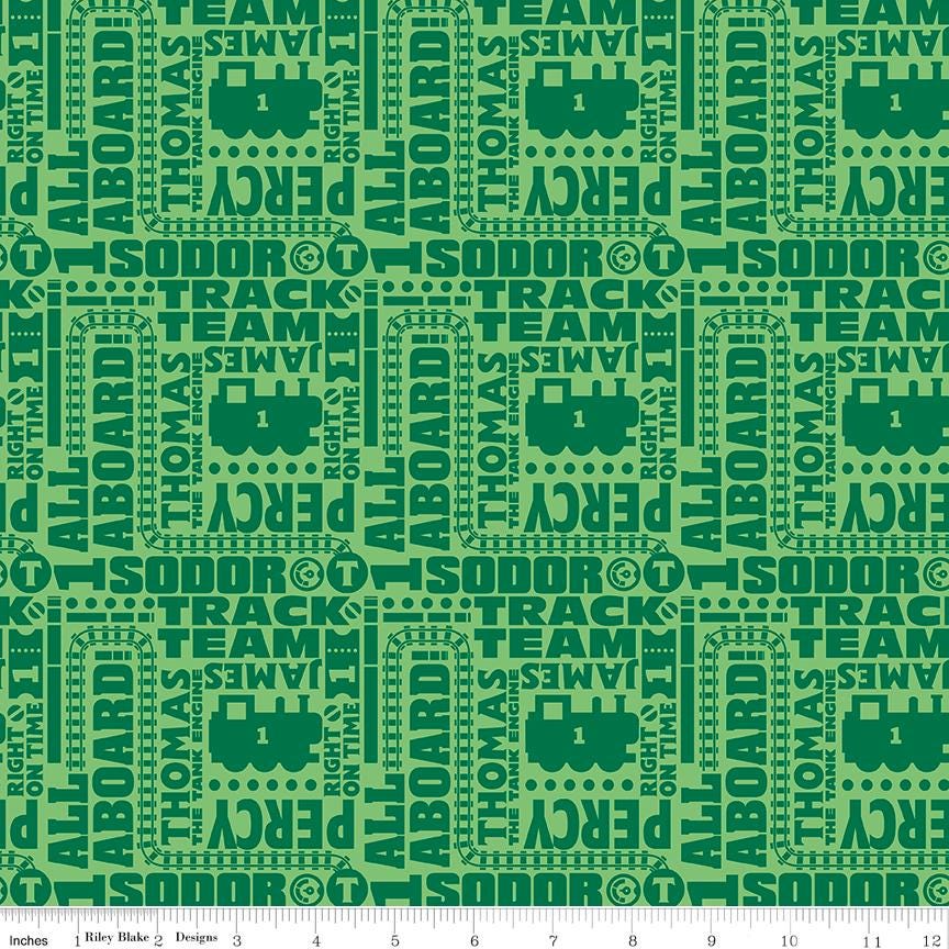 Thomas and Friends All Aboard 18 Fat Quarter Bundle, Riley Blake FQ-11000-18, Precut 18 x 22 Thomas Tank Engine Fabric Bundle