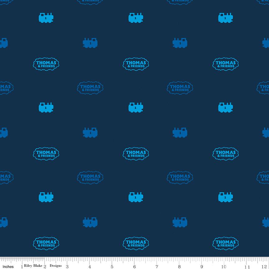 Thomas and Friends All Aboard 18 Fat Quarter Bundle, Riley Blake FQ-11000-18, Precut 18 x 22 Thomas Tank Engine Fabric Bundle