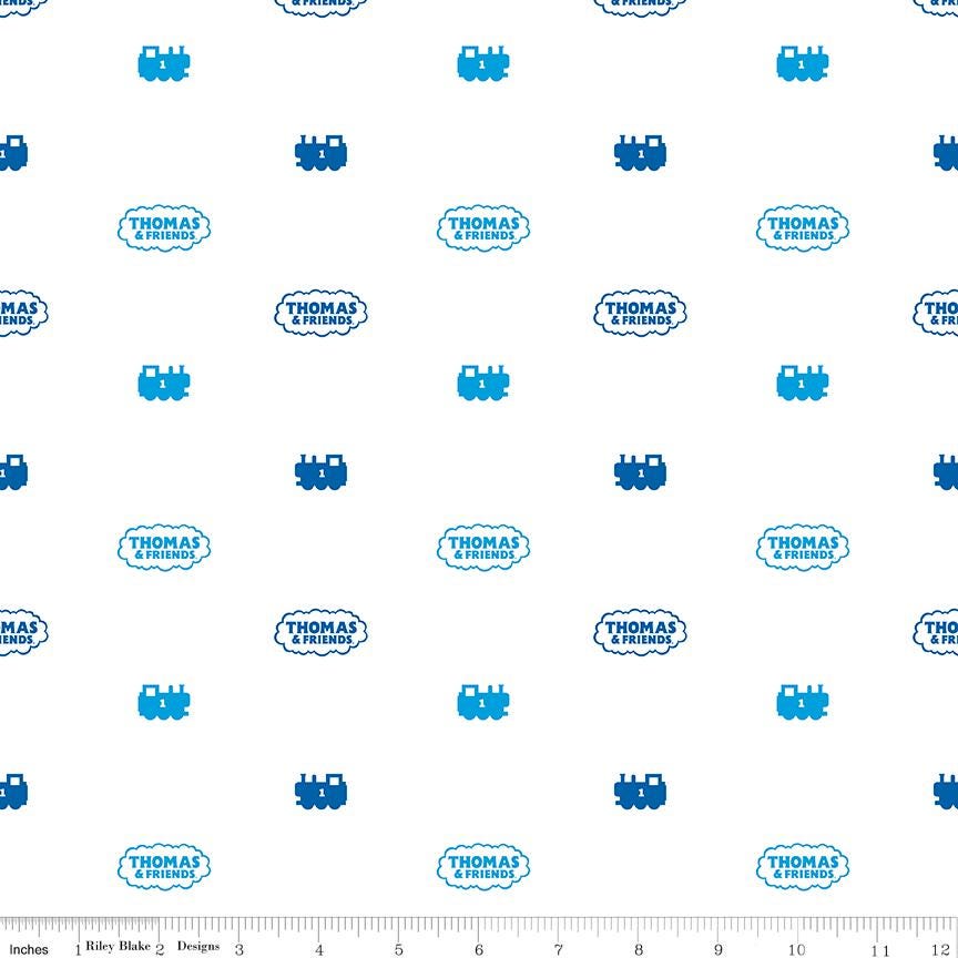 Thomas and Friends All Aboard 18 Fat Quarter Bundle, Riley Blake FQ-11000-18, Precut 18 x 22 Thomas Tank Engine Fabric Bundle