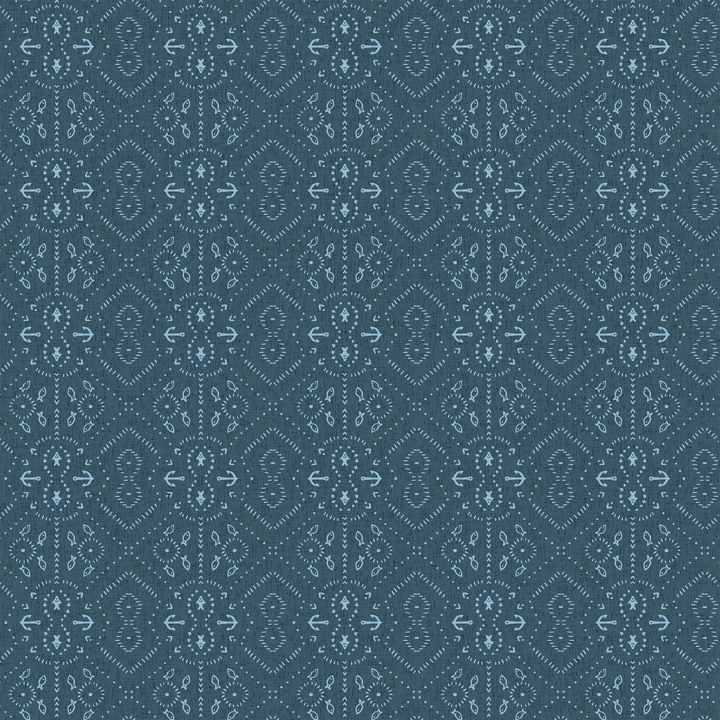 Calm Waters 12 Piece Fat Quarter Bundle, Figo FQCALMW12-10, Brown Blue Gray Whale Nautical Ocean Quilt Fabric, 18 x 22 Fabric Cuts