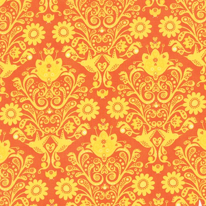 On the Wing OOP Charm Pack Fabric, Moda 35260PP, 5" Precut Quilt Floral Butterfly Birds Juvenile Fabric Squares, Abi Hall