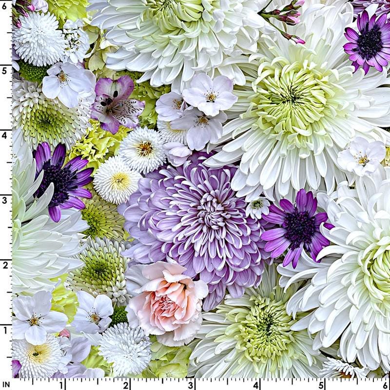 Hand Picked First Light OOP Charm Pack, Maywood Studio CP-MASHPFL, Precut 5" Multicolored Realistic Floral Charm Pack Fabric Squares