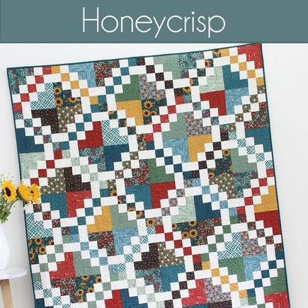 Honeycrisp Quilt Pattern, Cluck Cluck Sew CCS231, Jelly Roll Fat Quarter FQ Friendly Easy Throw Baby Queen King Bed Quilt Pattern