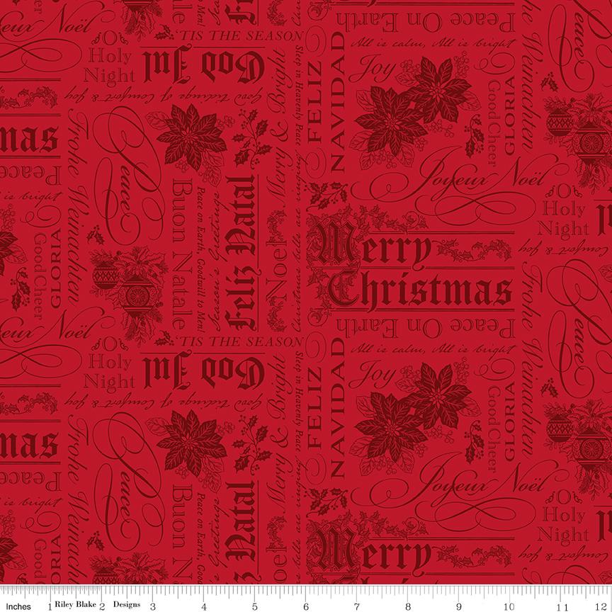 Poinsettias at Christmas 5" Stacker, Riley Blake 5-17630-42, 5" Precut Red Green Christmas Floral Fabric Charm Squares, Jennifer Bosworth