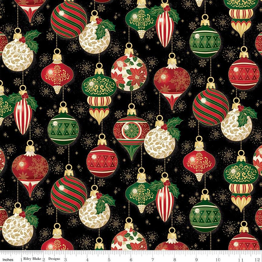 Poinsettias at Christmas 5" Stacker, Riley Blake 5-17630-42, 5" Precut Red Green Christmas Floral Fabric Charm Squares, Jennifer Bosworth