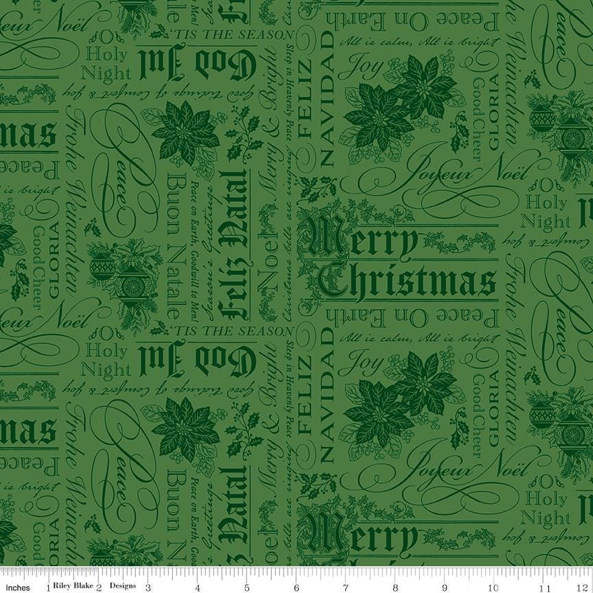 Poinsettias at Christmas 5" Stacker, Riley Blake 5-17630-42, 5" Precut Red Green Christmas Floral Fabric Charm Squares, Jennifer Bosworth