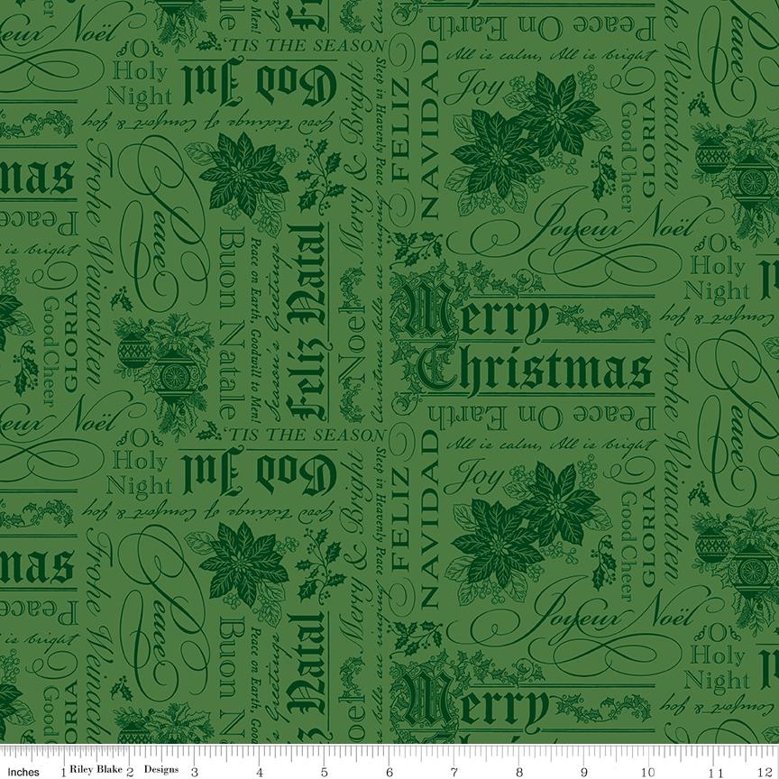 Poinsettias at Christmas 10" Stacker, Riley Blake 10-17630-42, 10" Precut Red Green Christmas Floral Fabric Charm Squares, Jennifer Bosworth