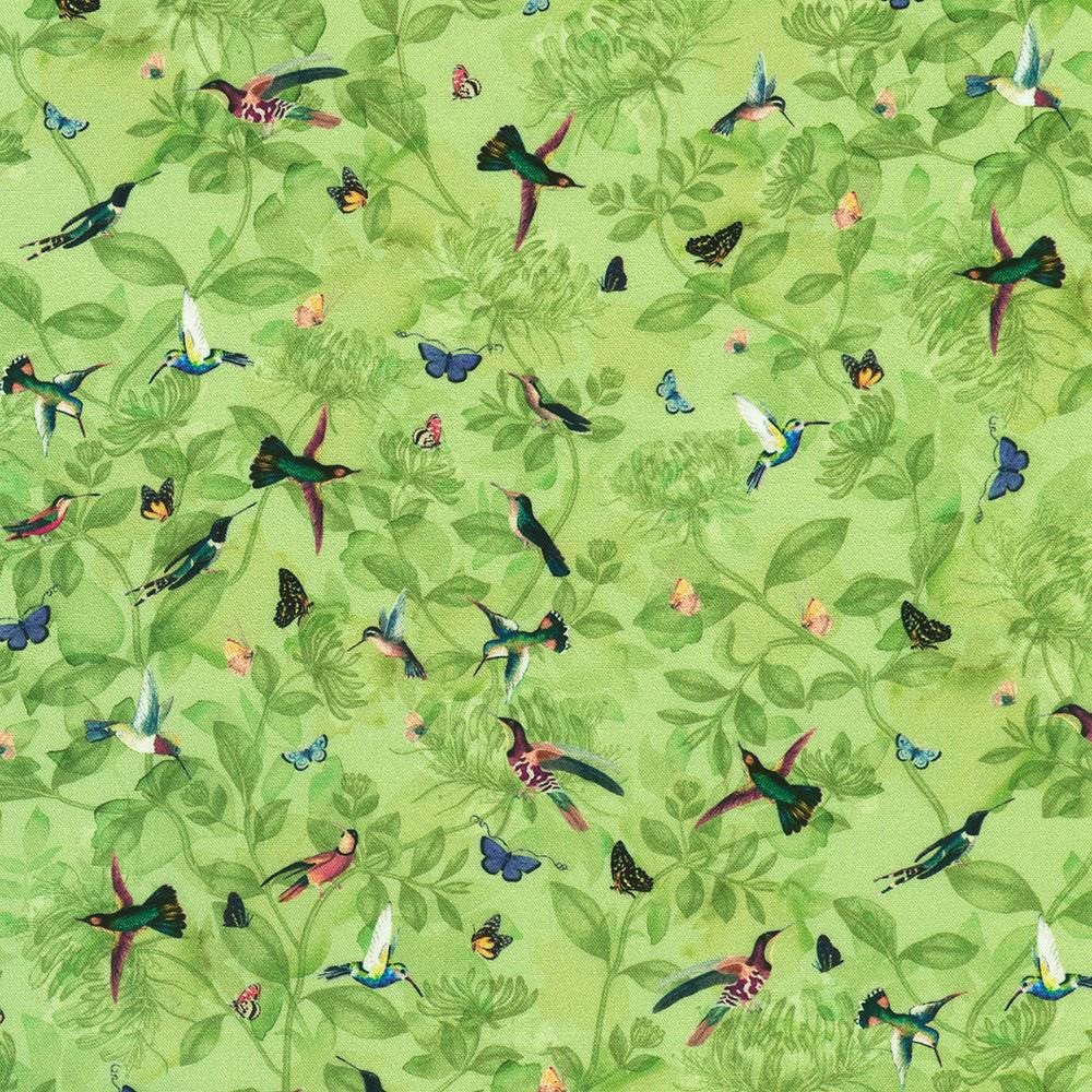 Twilight Terrace 5" Charm Squares, Robert Kaufman CHS-1396-42, 5" Precut Pink Green Black Floral Fabric Squares