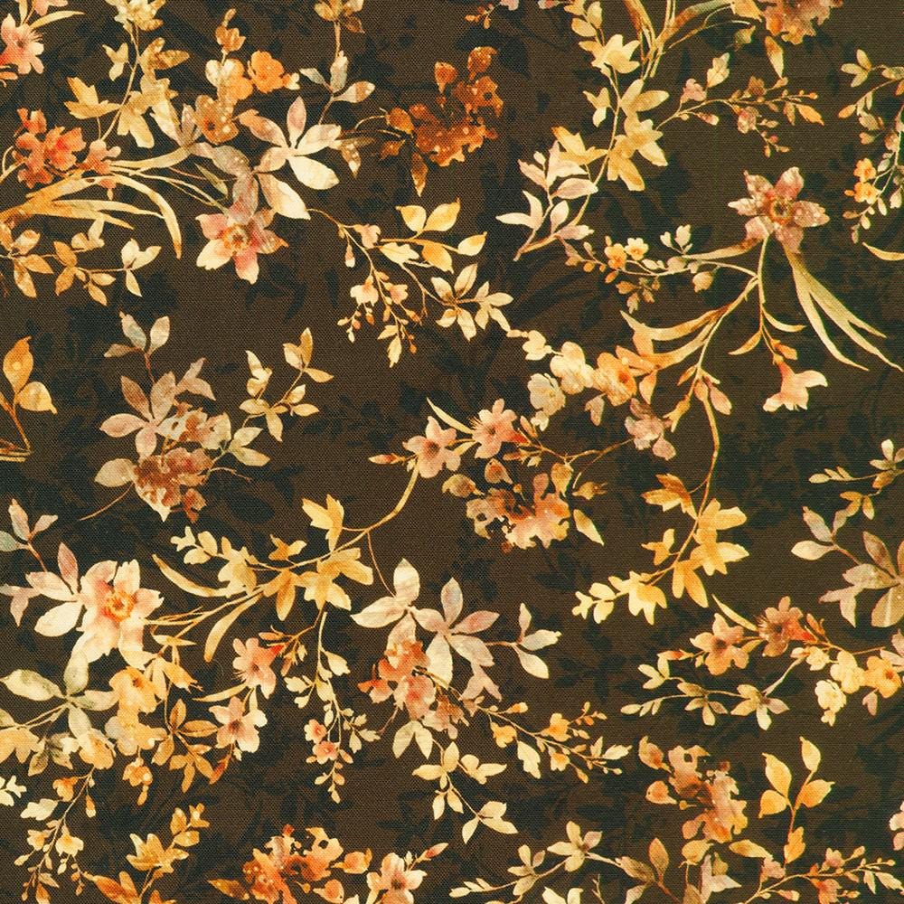 Cider Blossom 2.5" Roll Up, Robert Kaufman RU-1391-40, 2.5" Precut Autumn Fall Floral Fabric Strip Roll, Autumn Floral Jelly Roll