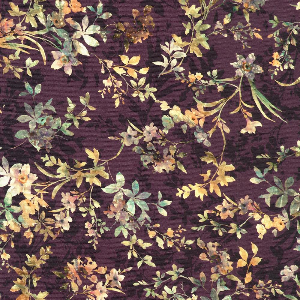 Cider Blossom 2.5" Roll Up, Robert Kaufman RU-1391-40, 2.5" Precut Autumn Fall Floral Fabric Strip Roll, Autumn Floral Jelly Roll