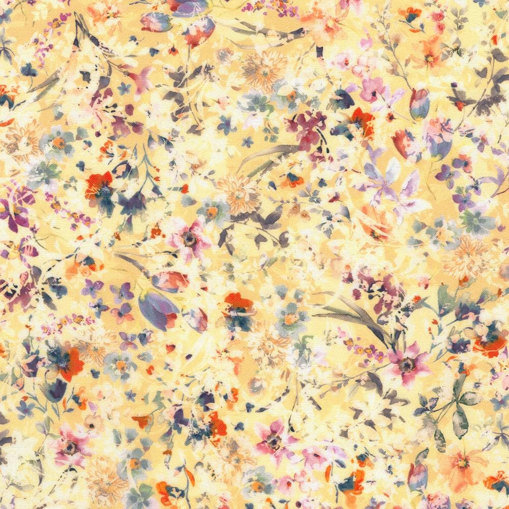 Cider Blossom 2.5" Roll Up, Robert Kaufman RU-1391-40, 2.5" Precut Autumn Fall Floral Fabric Strip Roll, Autumn Floral Jelly Roll