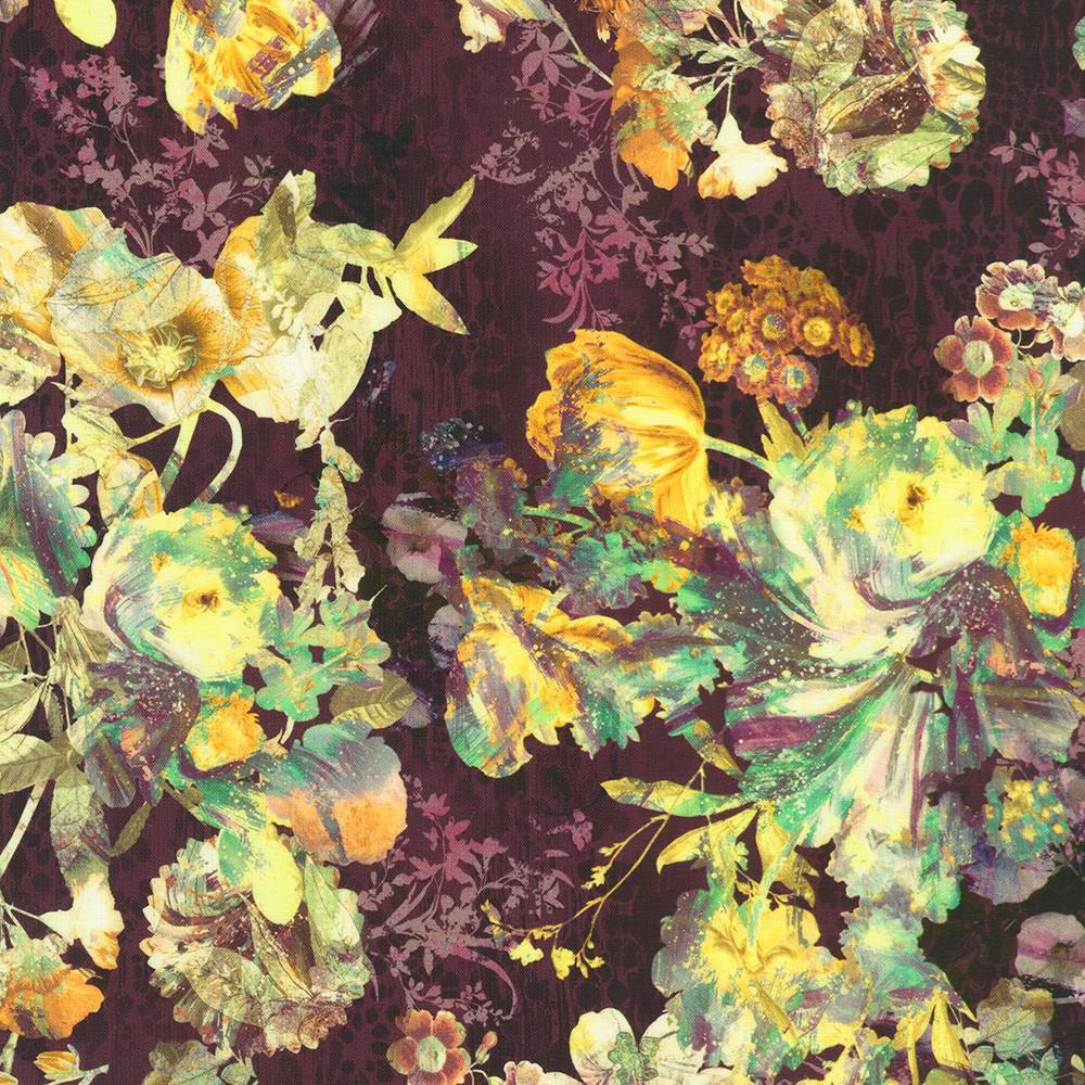 Cider Blossom 2.5" Roll Up, Robert Kaufman RU-1391-40, 2.5" Precut Autumn Fall Floral Fabric Strip Roll, Autumn Floral Jelly Roll
