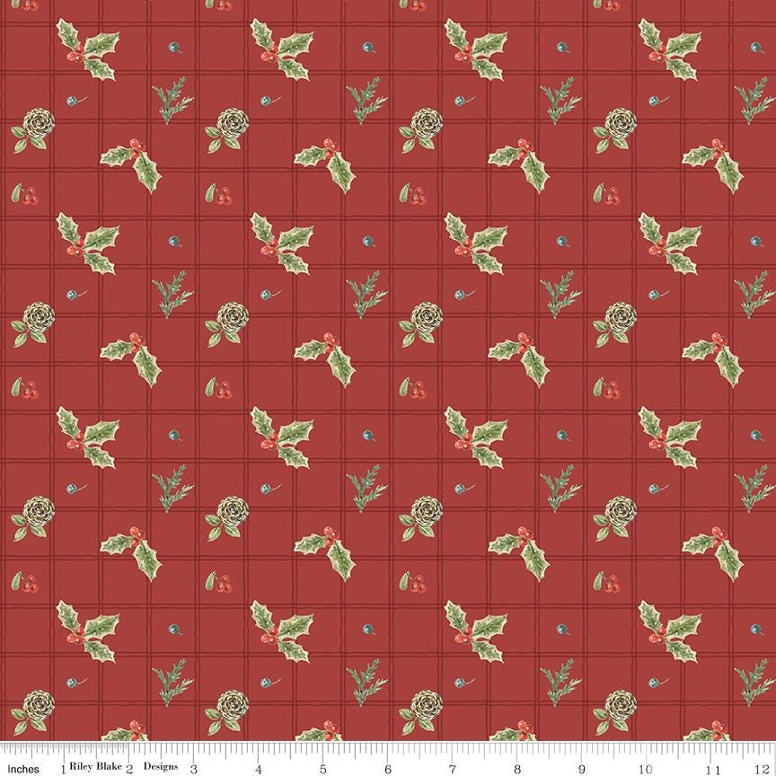 Holiday Spirit 2.5" Rolie Polie, Riley Blake RP-17460-40, 2.5" Precut Red Green Christmas Fabric Strips, Lisa Audit