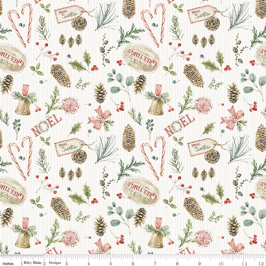 Holiday Spirit 2.5" Rolie Polie, Riley Blake RP-17460-40, 2.5" Precut Red Green Christmas Fabric Strips, Lisa Audit