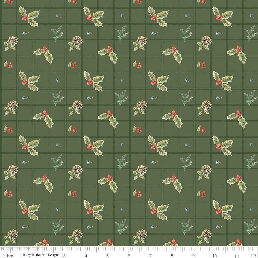Holiday Spirit 5" Stacker, Riley Blake 5-17460-42, 5" Precut Traditional Christmas Xmas Charm Pack Fabric Squares, Lisa Audit