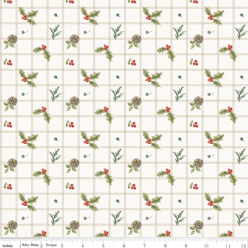 Holiday Spirit 5" Stacker, Riley Blake 5-17460-42, 5" Precut Traditional Christmas Xmas Charm Pack Fabric Squares, Lisa Audit