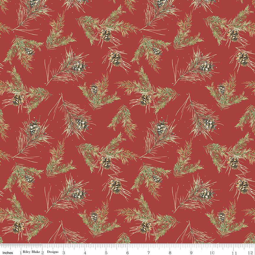 Holiday Spirit 5" Stacker, Riley Blake 5-17460-42, 5" Precut Traditional Christmas Xmas Charm Pack Fabric Squares, Lisa Audit
