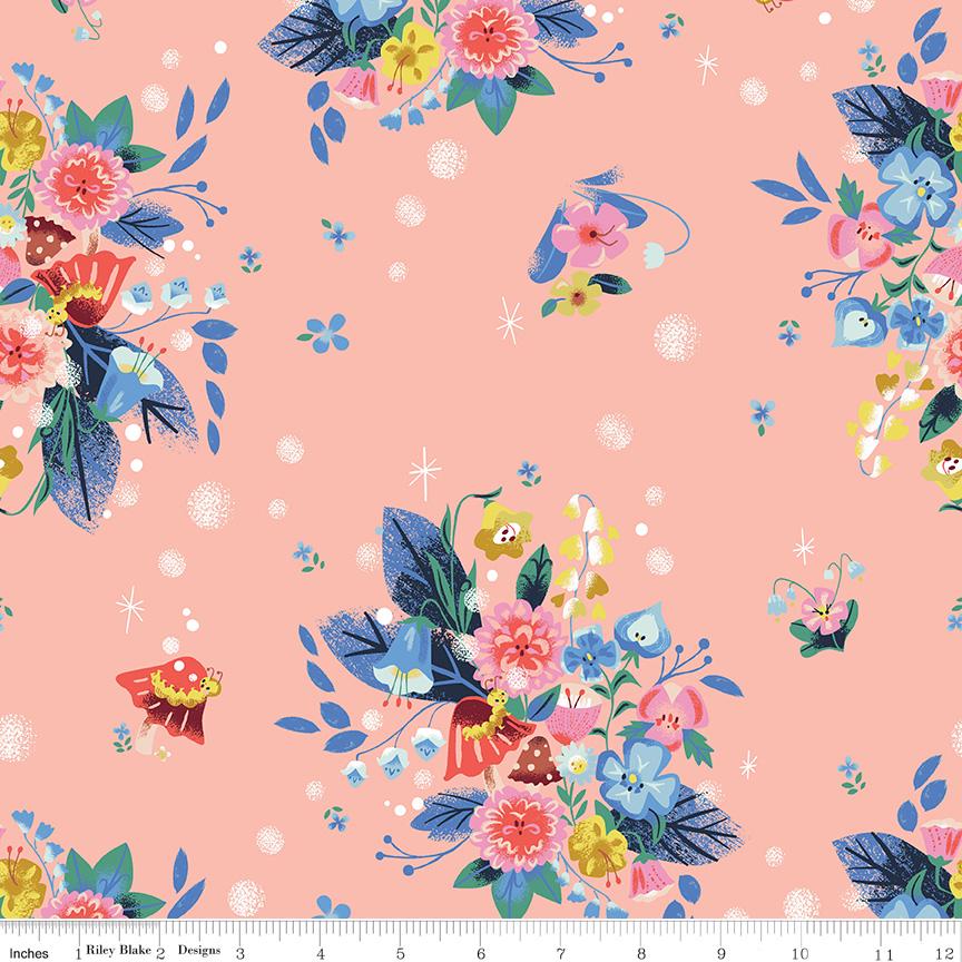 Down the Rabbit Hole 5" Stacker, Riley Blake 5-12940-42, 5" Precut Alice in Wonderland Fairy Tale Charm Pack Fabric Squares, Jill Howarth