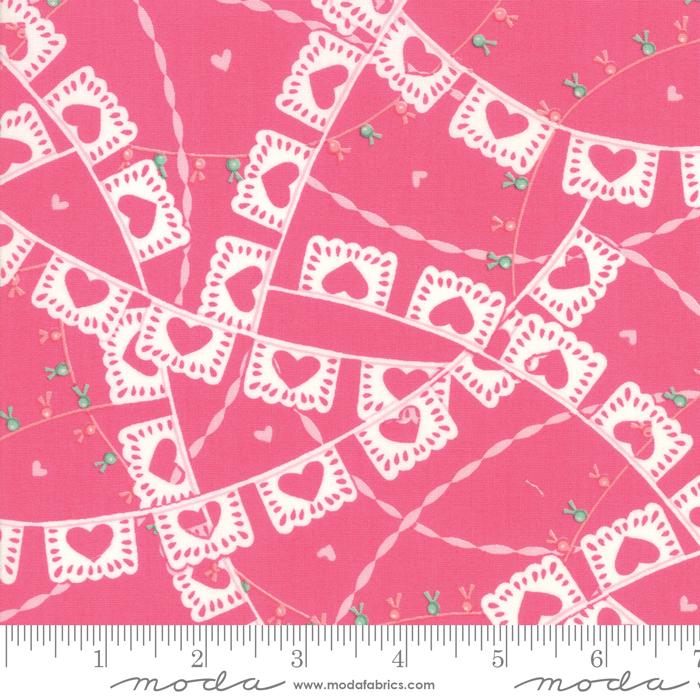 Llama Love 5" Charm Pack OOP, Moda 19920PP, 5" Precut Pink Blue Llama Fabric Squares, Valentine's Day Charm Pack Fabric, Deb Strain