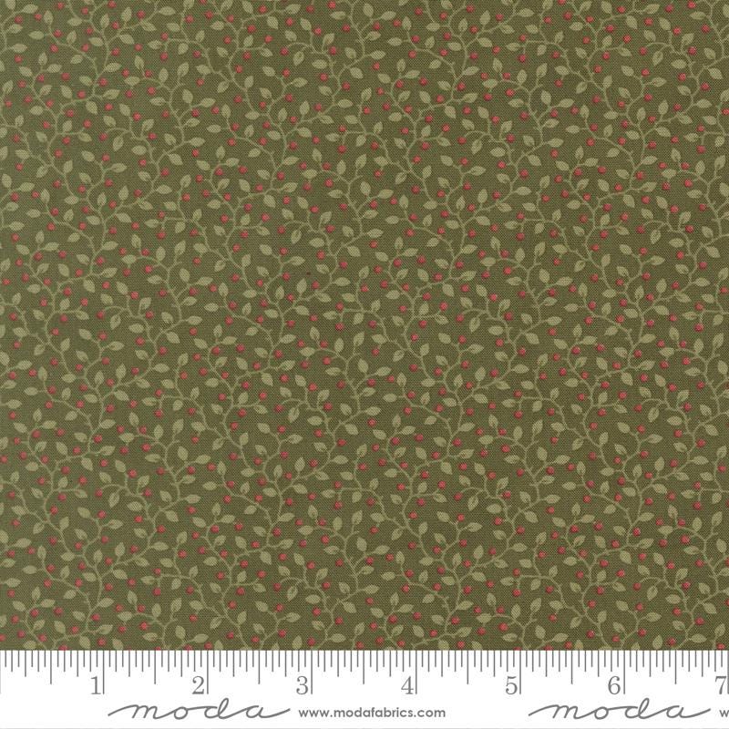 Candlelight Christmas 2.5" Jelly Roll, Moda 44420JR, Precut 2.5" Paisley Floral Red Green Black Cream Christmas Fabric Strips, 3 Sisters