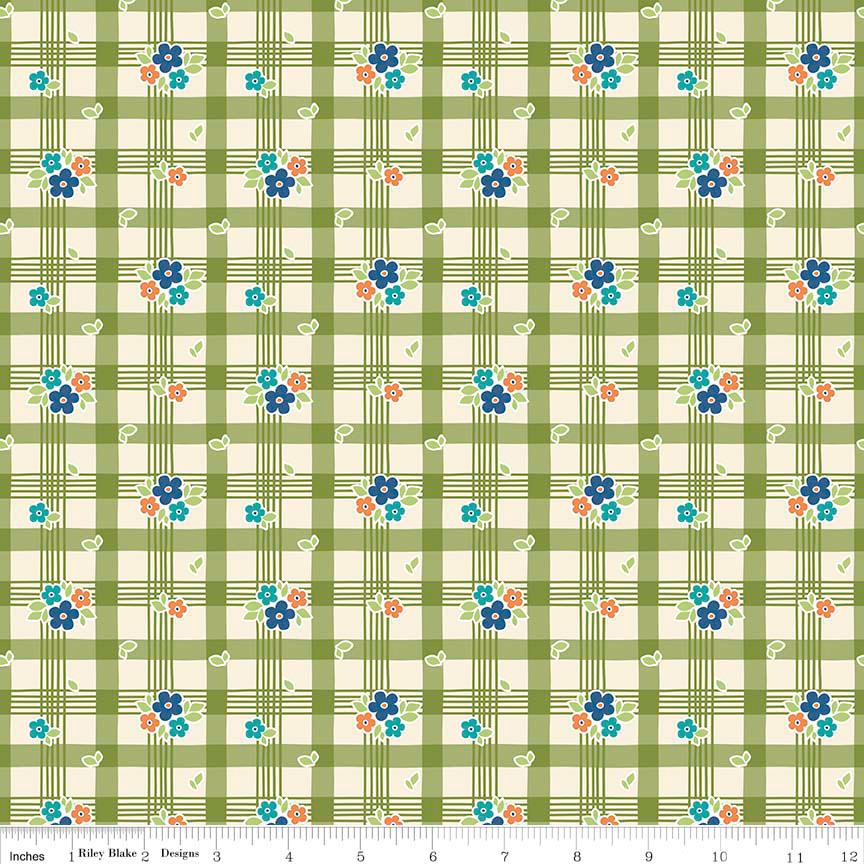 Road Trip 5" Stacker OOP, Riley Blake 5-5620-42, Precut 5" Bears Camping Travel Themed Juvenile Novelty Fabric Squares