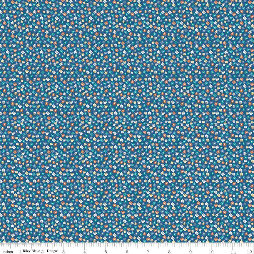 Road Trip 5" Stacker OOP, Riley Blake 5-5620-42, Precut 5" Bears Camping Travel Themed Juvenile Novelty Fabric Squares
