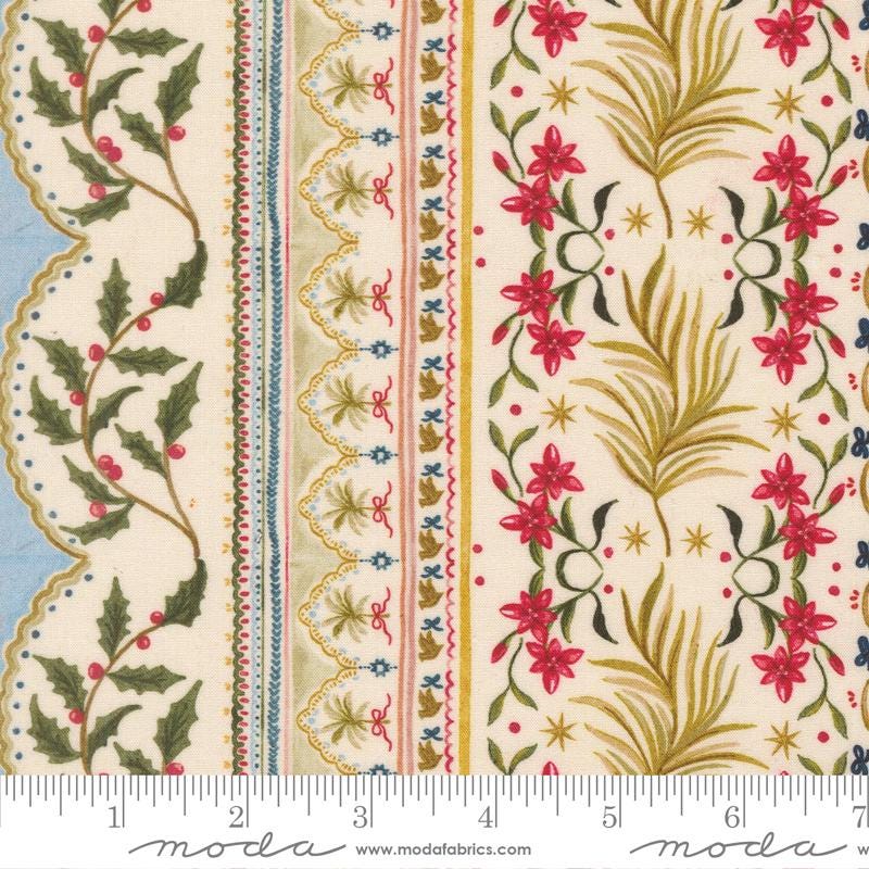 Silent Night 5" Nativity Charm Pack, Moda 40050PP, 5" Precut Traditional Christmas Xmas Fabric Squares, Watercolour Heart