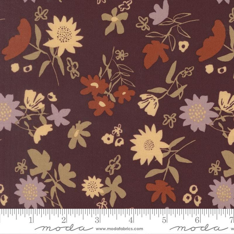 Windfall 5" Autumn Charm Pack, Moda 45650PP, 5" Precut Autumn Fall Floral Fabric Squares, Fancy That Design