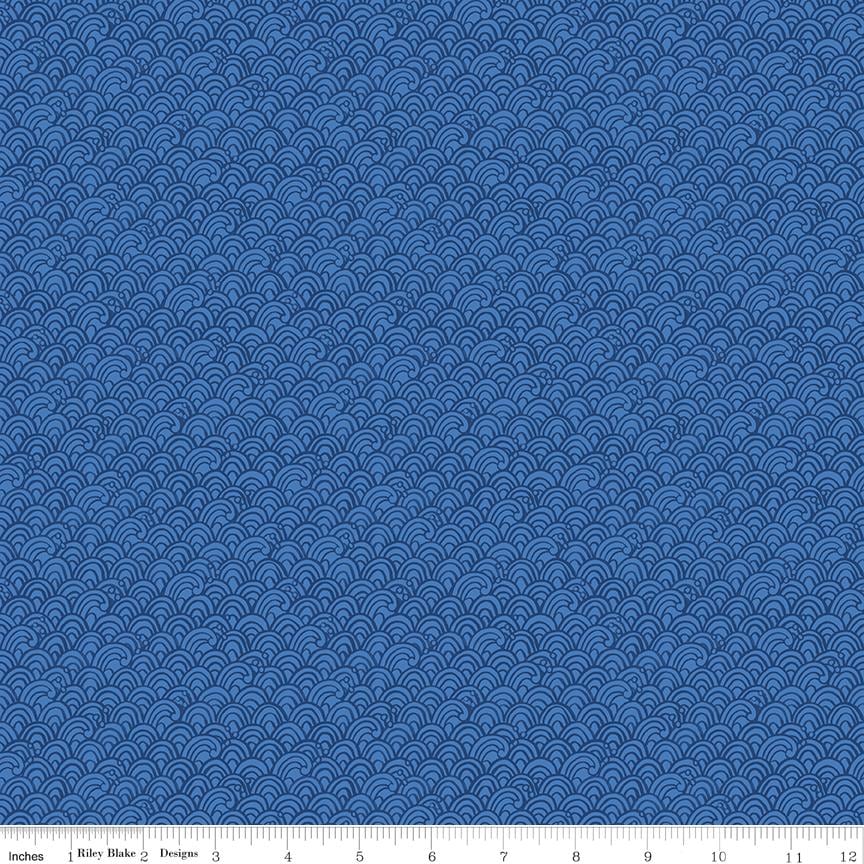 Lost at Sea 5" Stacker OOP, Riley Blake 5-13400-42, 5" Precut Red Blue Boats Whales Nautical Ocean Charm Pack Fabric Squares