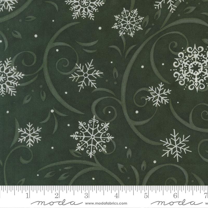 When Snow Falls 10" Layer Cake, Moda 56170LC, 10" Precut Traditional Christmas Layer Cake Fabric Squares, Deb Strain