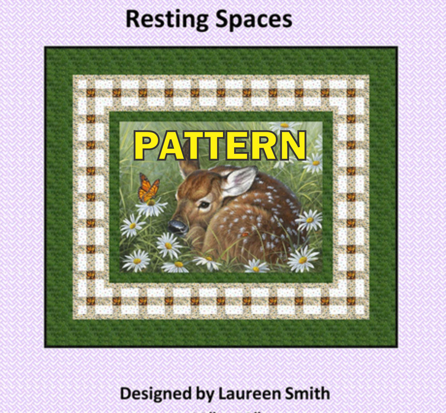 Resting Spaces Panel Frame Quilt PATTERN, Tourmaline and Thyme TTQ-632, Horizontal Vertical Panel Friendly Easy Lap Throw Quilt Pattern