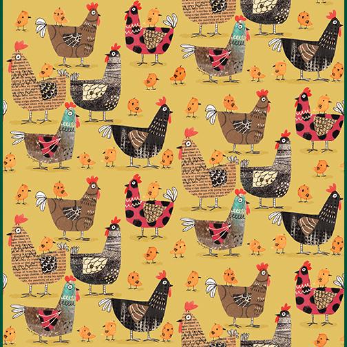 On the Farm 5" Squares OOP, Benartex ONFR5PK, 5" Precut Whimsical Farm Animals Fabric Squares, Terry Runyan