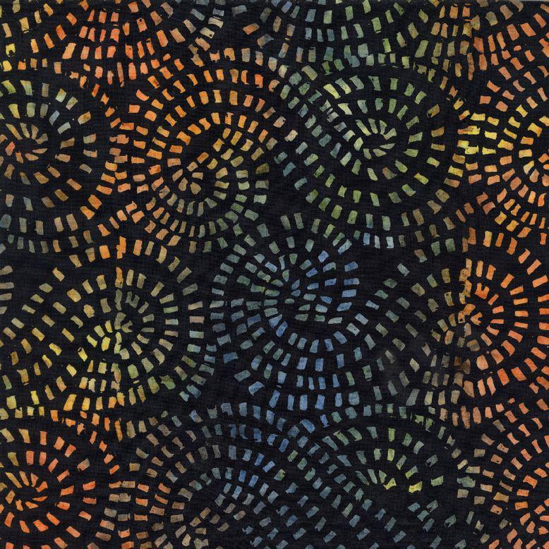 Tonga Raven Batik 5" Squares, Timeless Treasures Treat-Mini42 Raven , 5" Precut Halloween Purple Green Black Orange Batik Charm Pack Squares